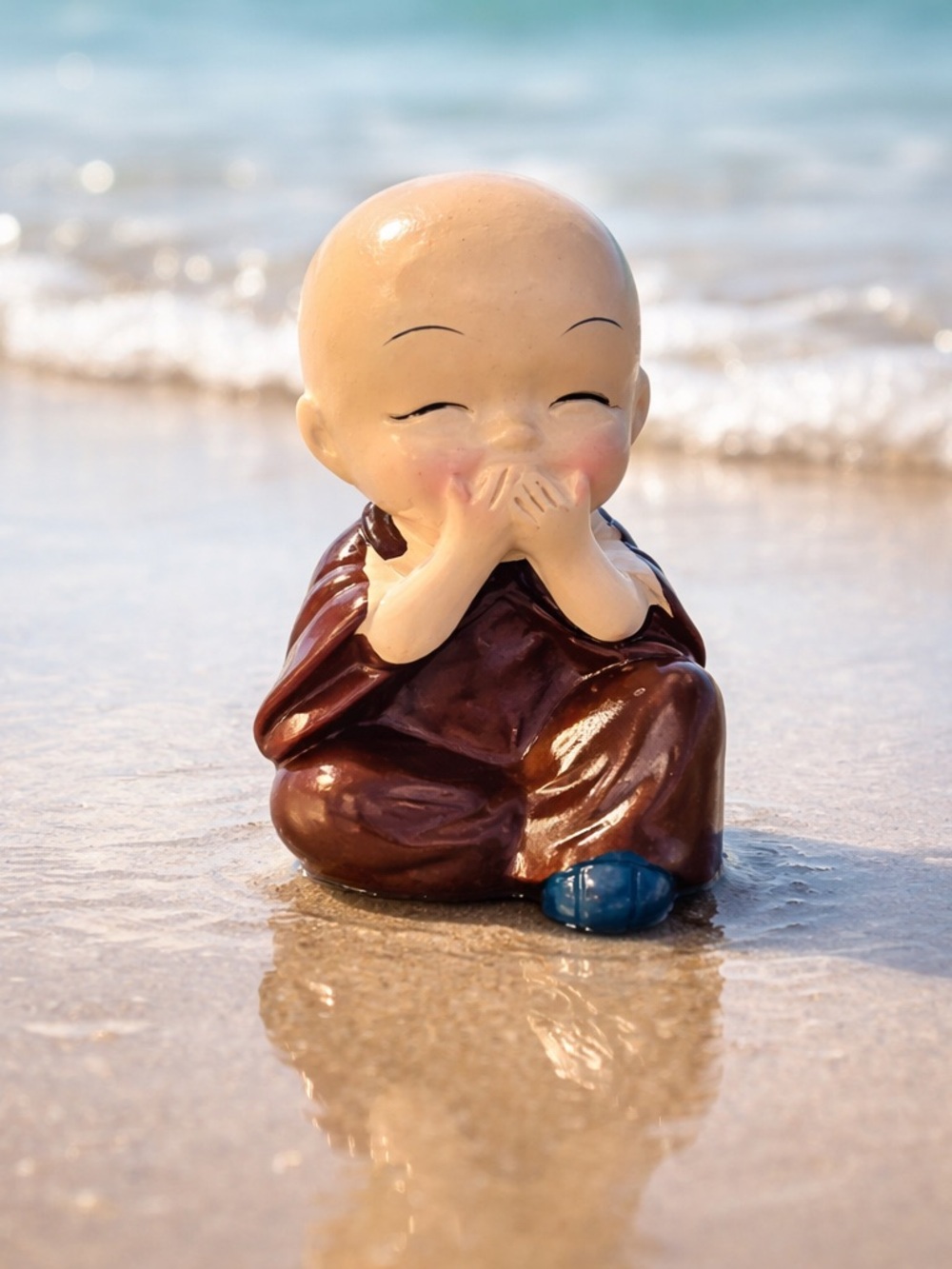 Charming Buddha Monk Figurine